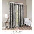 Sun Smart 50 x 84 in. Mirage Knitted Jacquard Total Blackout Panel; Charcoal SS40-0019